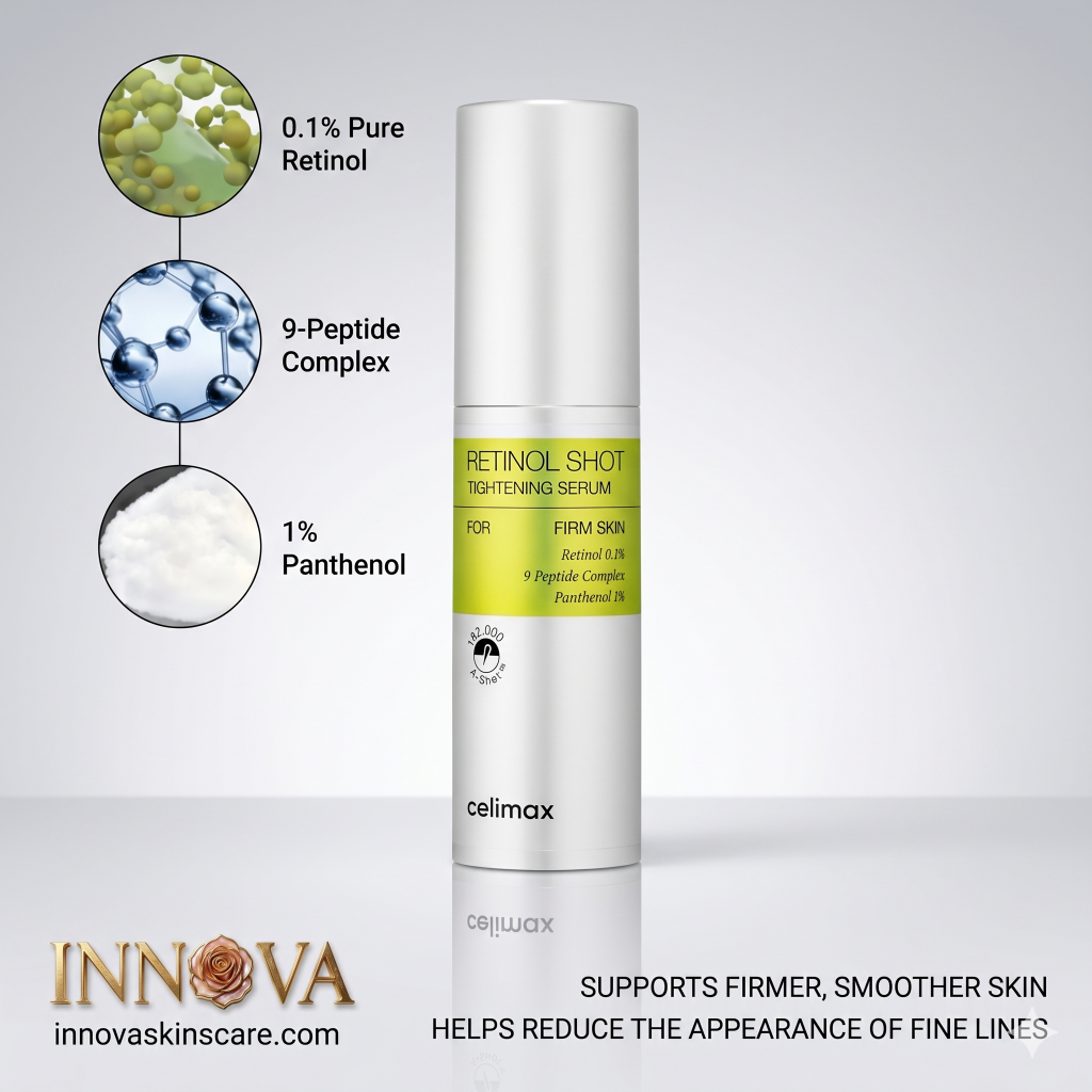 Celimax Retinol Shot Tightening Serum packaging view at Innova Beauty Shop Bangladesh