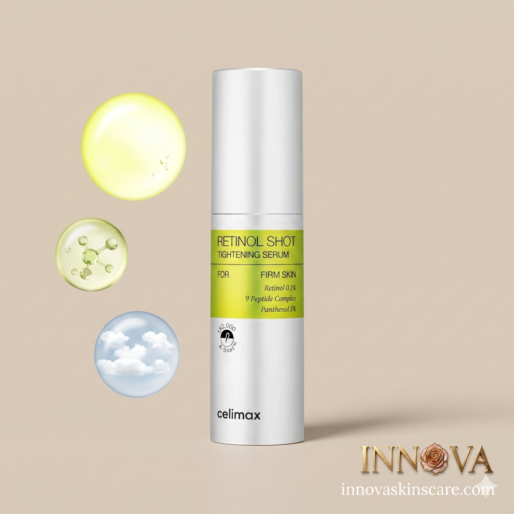 Celimax Retinol Shot Tightening Serum packaging view at Innova Beauty Shop Bangladesh
