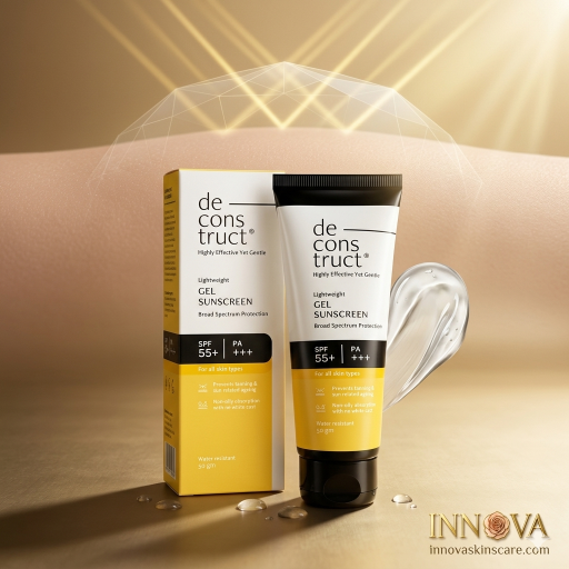Deconstruct Lightweight Gel Sunscreen SPF 55+ PA+++ at Innova Beauty Shop Bangladesh