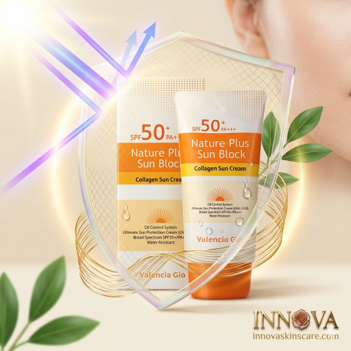 Valencia Gio Nature Plus Sun Block Collagen Sun Cream SPF 50+ PA+++