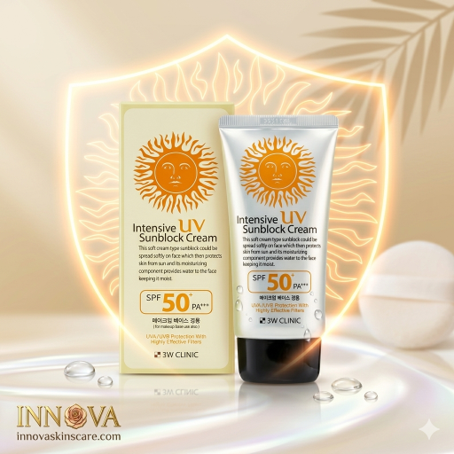 3W Clinic sunscreen cream front product image
