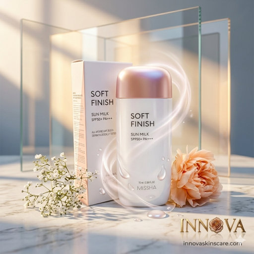 Missha Soft Finish Sun Milk SPF 50+ PA+++ Korean sunscreen